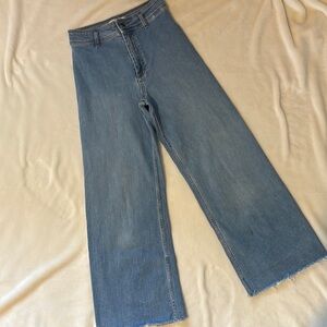ZARA wide leg denim jeans